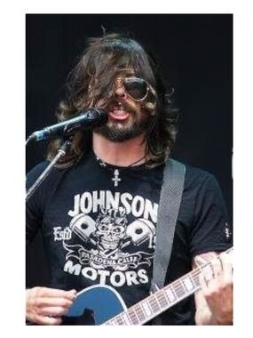 VHTF: new Dave Grohl’s Johnson Motors ✪ Skull and Pistons Tee ✪ Black XXL ✪ Rock